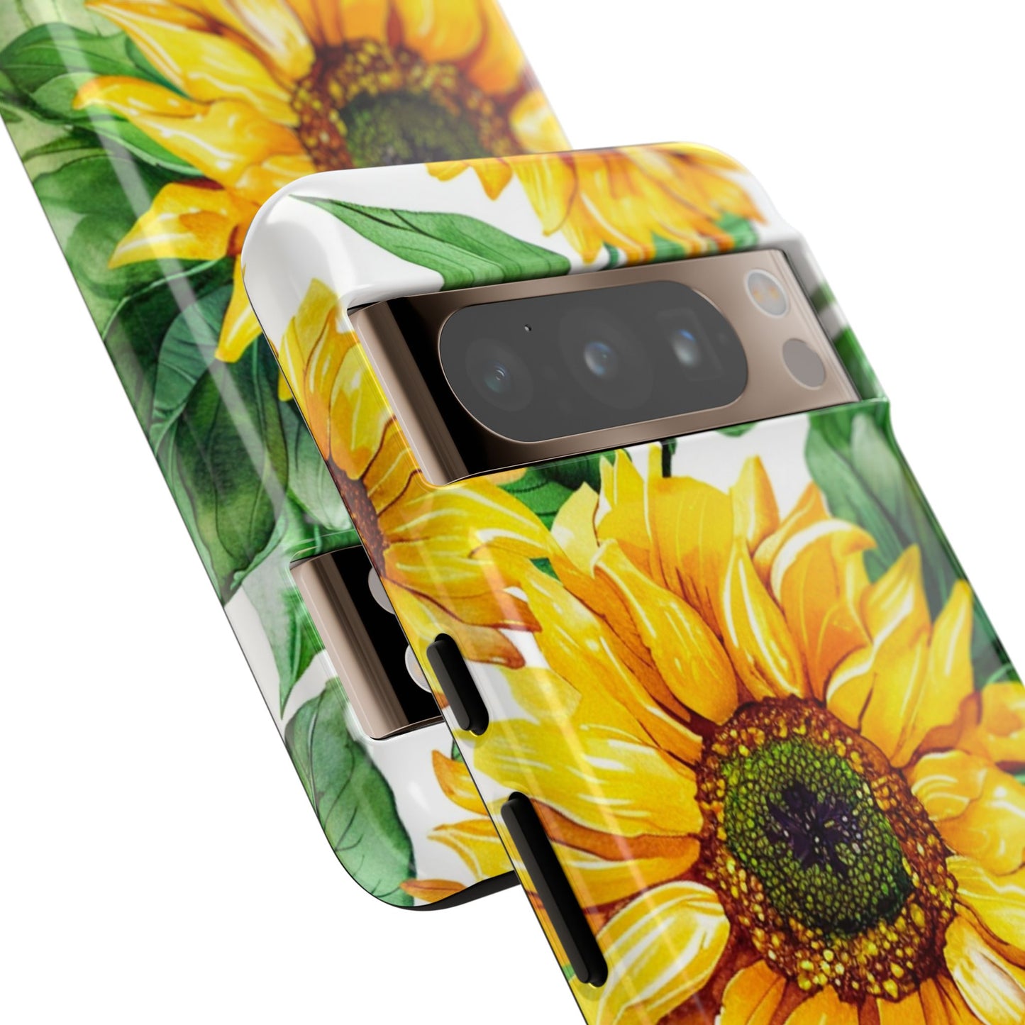 Sunflower Tough Phone Case — Bright Floral Protective Cover