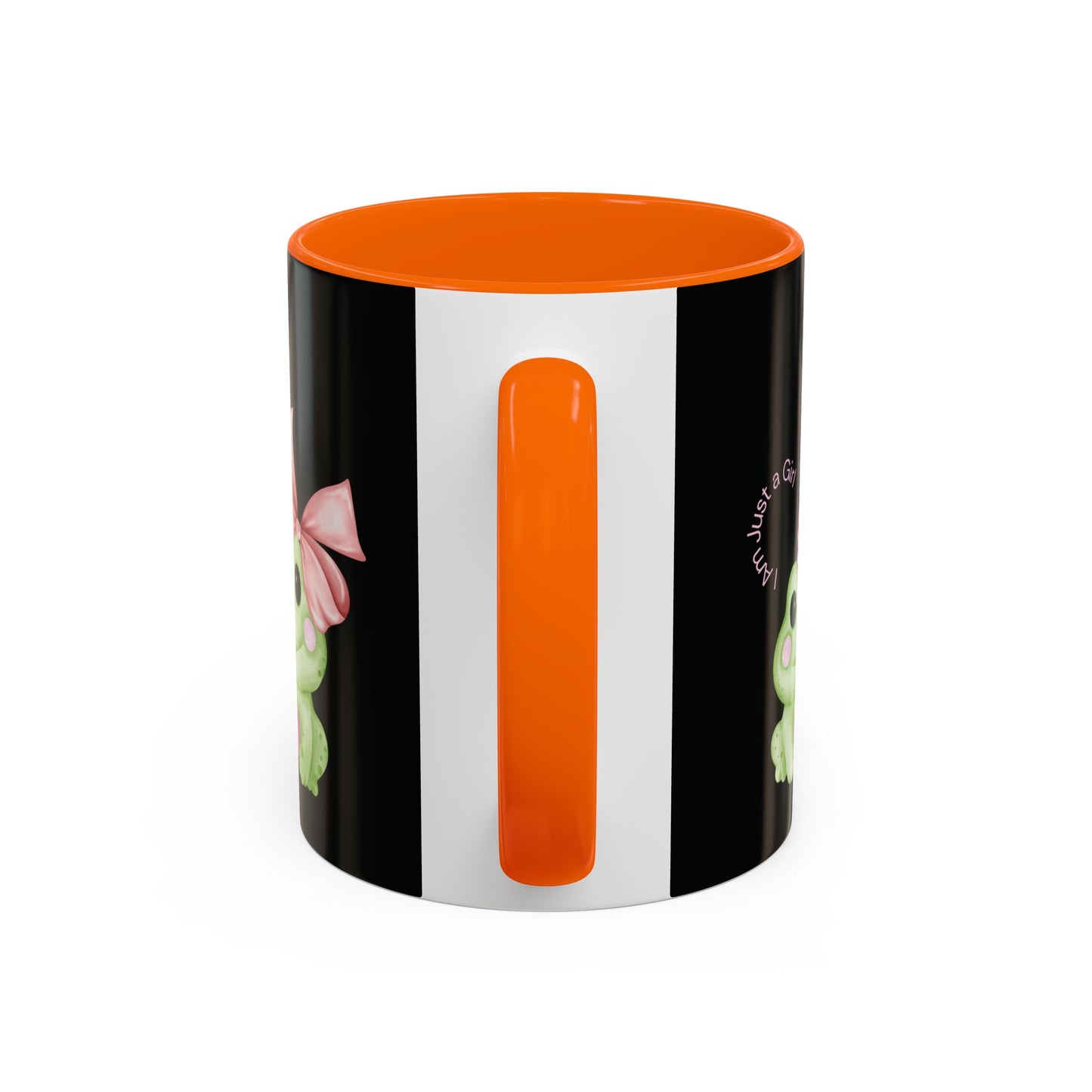 Cute Frog Accent Coffee Mug - Perfect for Girls, Gift for Coffee Lovers, Funny Frog Mug, Animal Lover Gift, Office Mug