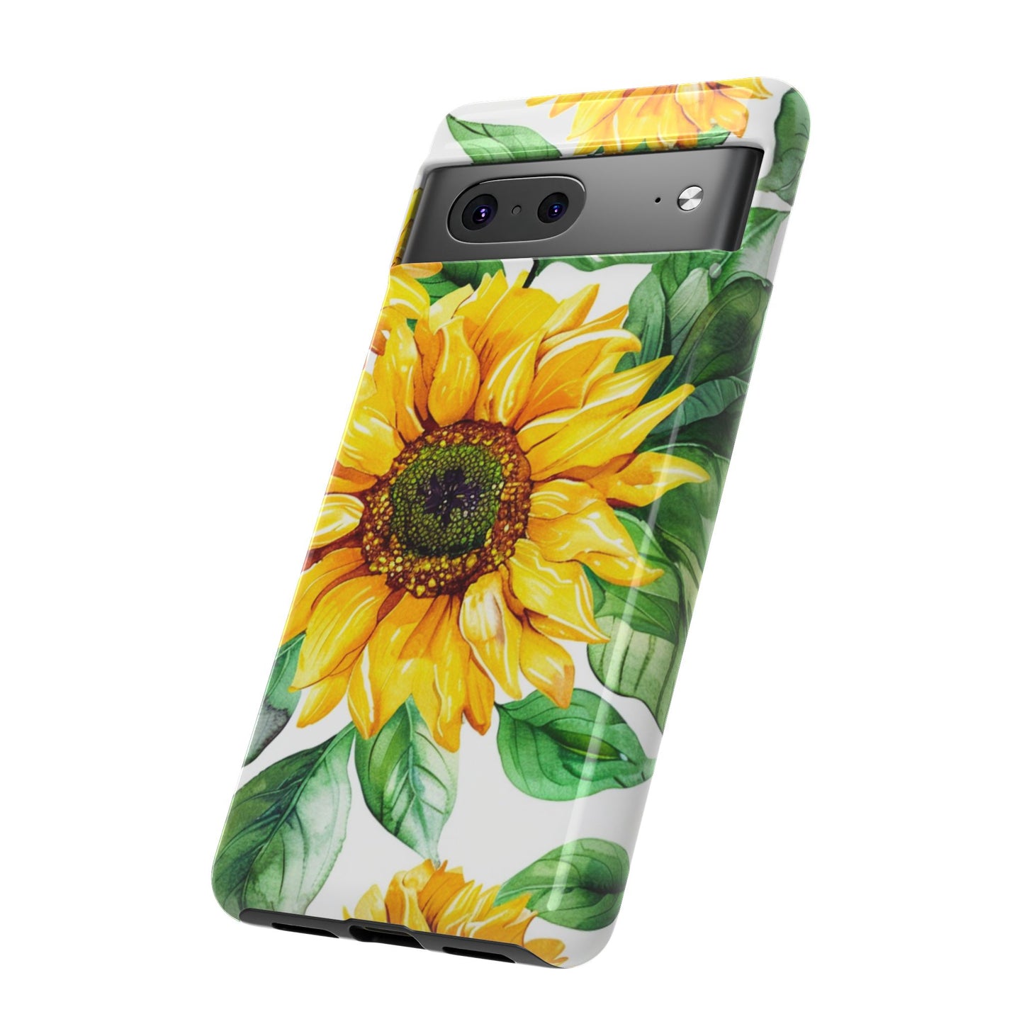 Sunflower Tough Phone Case — Bright Floral Protective Cover
