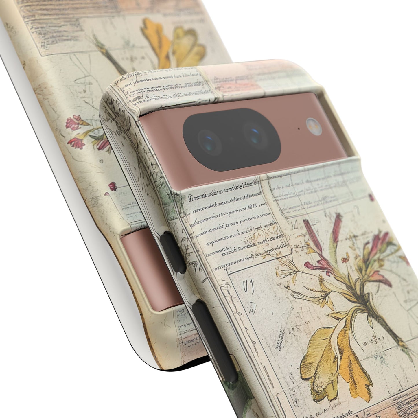 Vintage Botanical Tough Case — Floral Collage Phone Cover