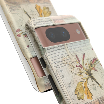 Vintage Botanical Tough Case — Floral Collage Phone Cover