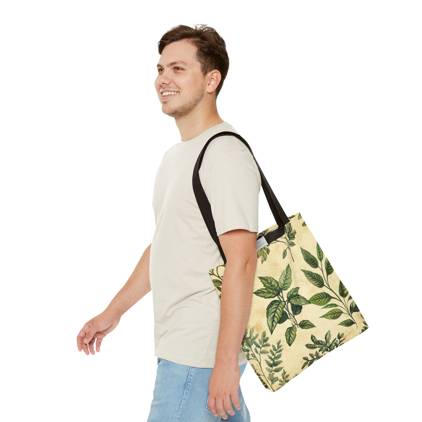 Vintage Floral Tote Bag — Botanical Garden Print AOP