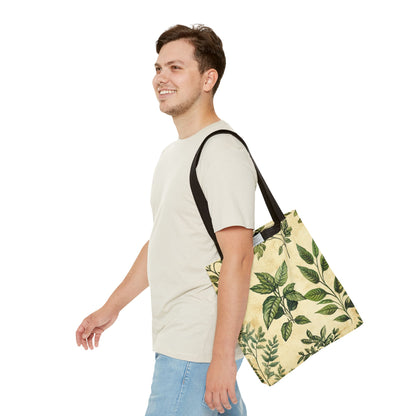 Vintage Floral Tote Bag — Botanical Garden Print AOP