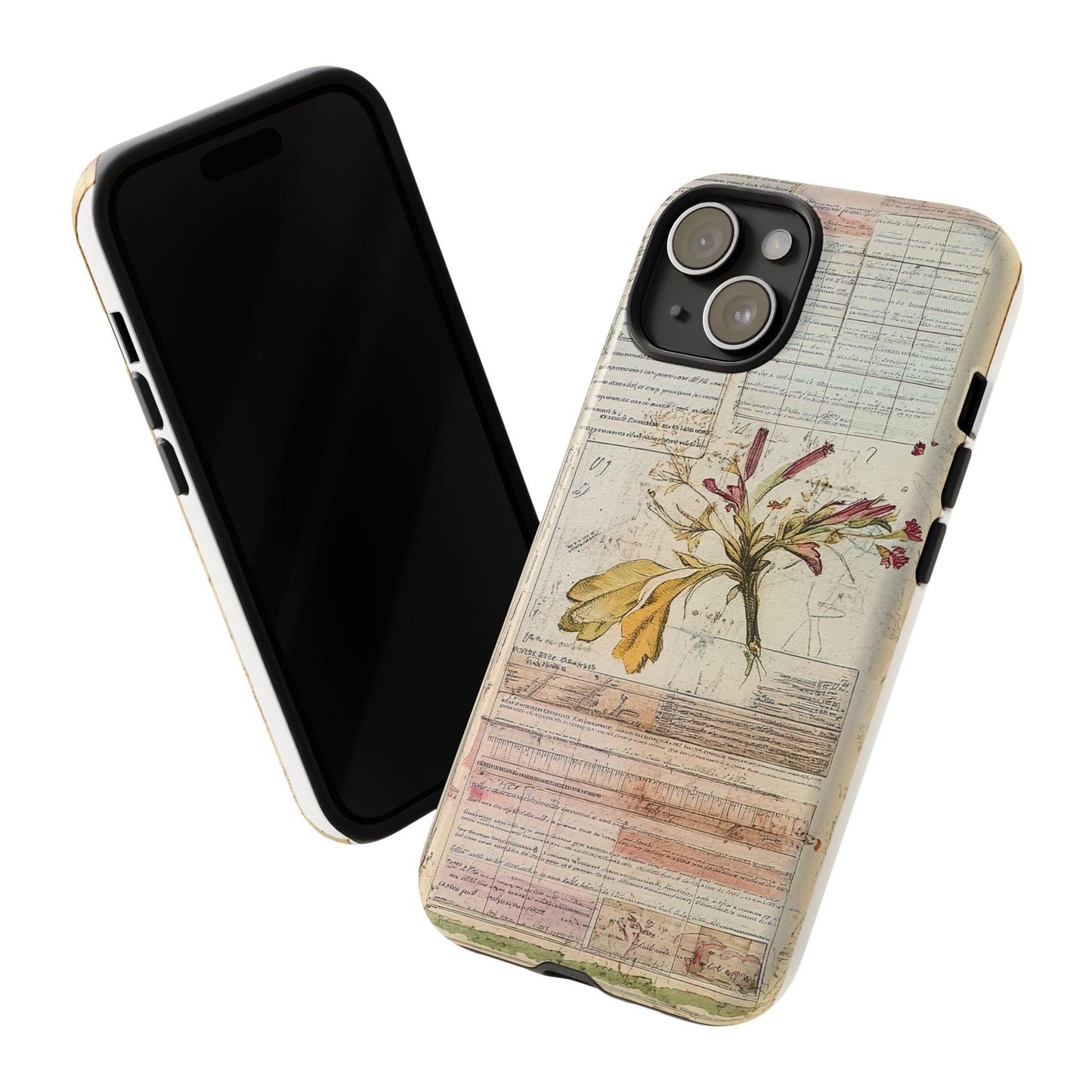 Vintage Botanical Tough Case — Floral Collage Phone Cover