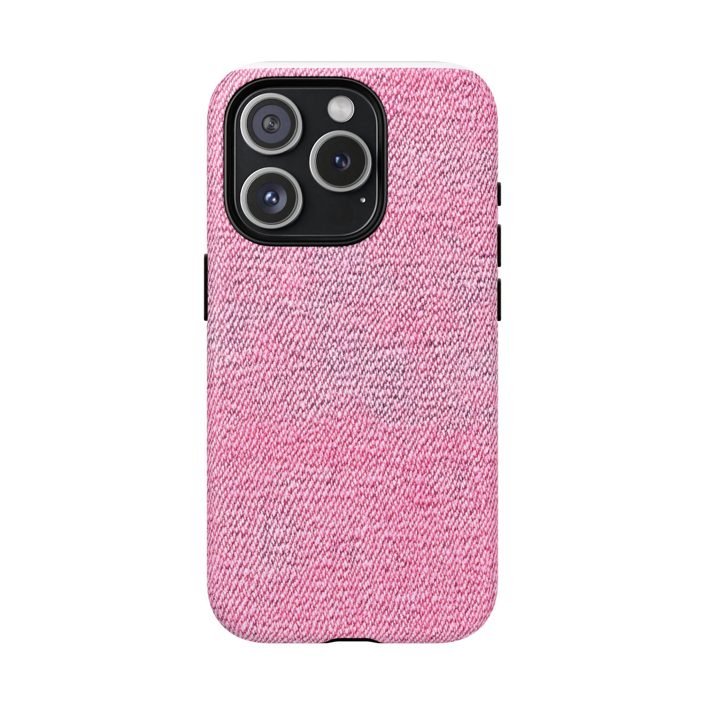 Pink Textured Tough Magnetic Phone Case — Durable Magnetic Snap-On iPhone Cover