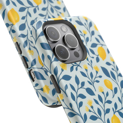 Phone Case — Lemon Branch Magnetic Impact-Resistant Case IPhone Case For Girl,Summer Vibes.