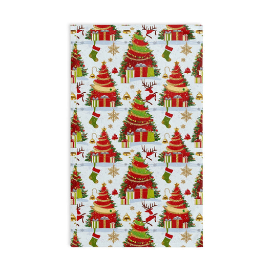 Christmas Hand Towel, Festive Holiday Kitchen Decor, Cute Holiday Gift, Merry Christmas Towel, Seasonal Dish Towel