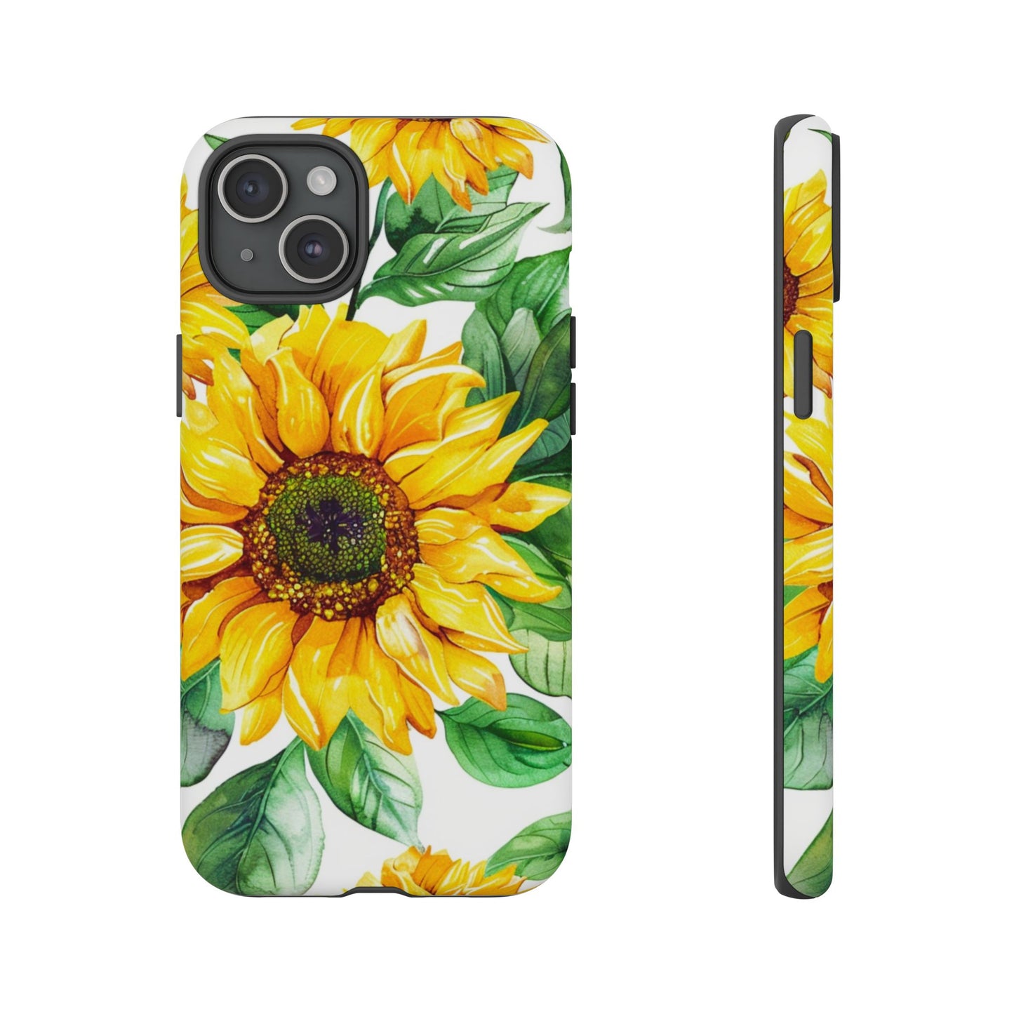 Sunflower Tough Phone Case — Bright Floral Protective Cover
