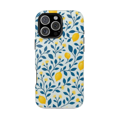 Phone Case — Lemon Branch Magnetic Impact-Resistant Case IPhone Case For Girl,Summer Vibes.
