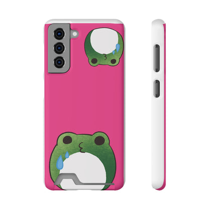 Phone Case With Card Holder frog for animal lovers