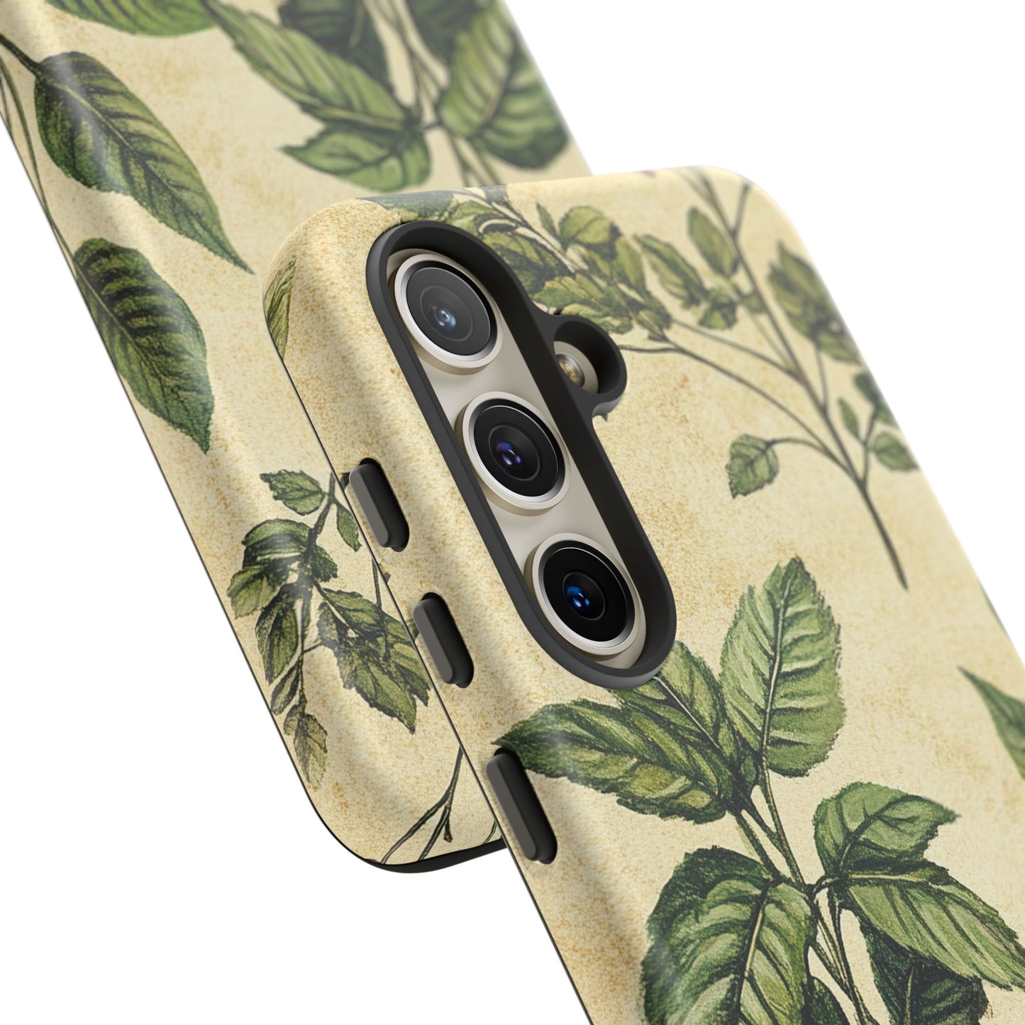 Botanical Leaves Tough Phone Case — Vintage Green Plant Print
