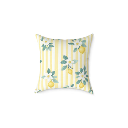 Square Poly Canvas Pillow lemon lovers