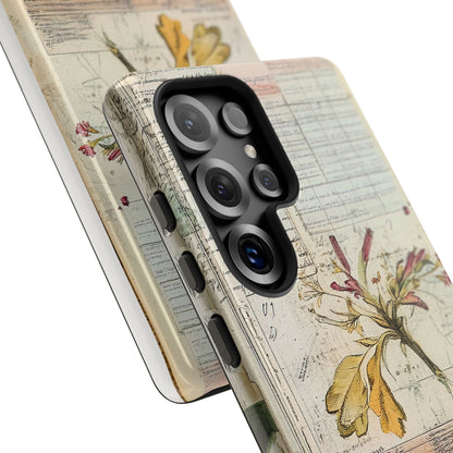 Vintage Botanical Tough Case — Floral Collage Phone Cover