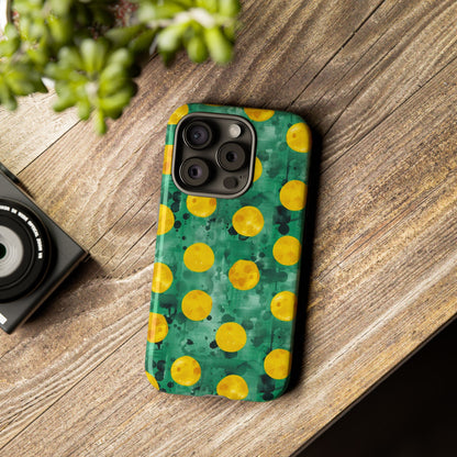 Tough Cases With a Green Color And Yellow ,A Perfect Gift For A Girl