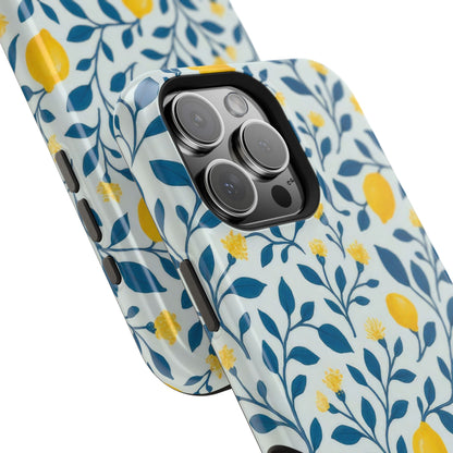 Phone Case — Lemon Branch Magnetic Impact-Resistant Case IPhone Case For Girl,Summer Vibes.