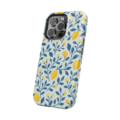 Phone Case — Lemon Branch Magnetic Impact-Resistant Case IPhone Case For Girl,Summer Vibes.