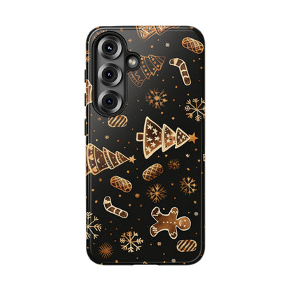 Christmas Cookie Phone Case,Black And Gold ,Case Holidays Case