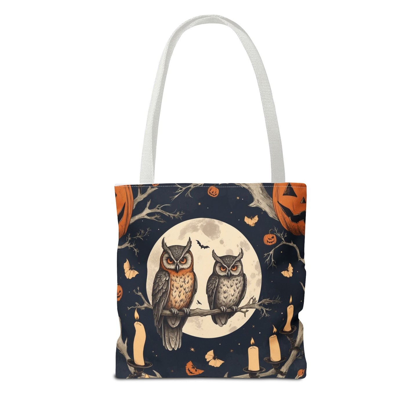 Halloween Owl Tote Bag | Spooky Owl Carryall for Fall | Perfect for Trick-or-Treating, Autumn Outings, Everyday Use, Gifts