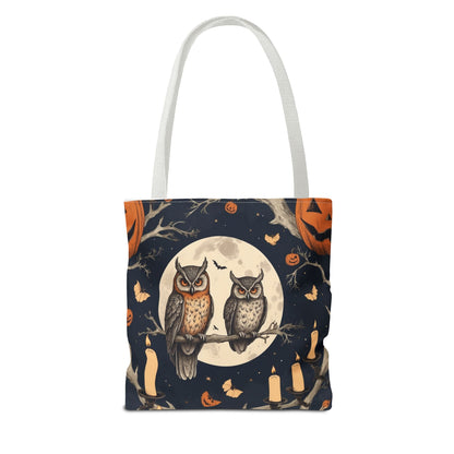 Halloween Owl Tote Bag | Spooky Owl Carryall for Fall | Perfect for Trick-or-Treating, Autumn Outings, Everyday Use, Gifts