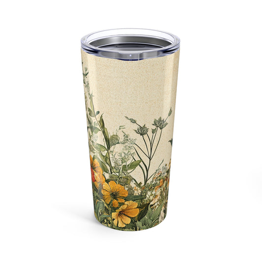 Botanical 20oz Tumbler – Vintage Floral Insulated Travel Cup