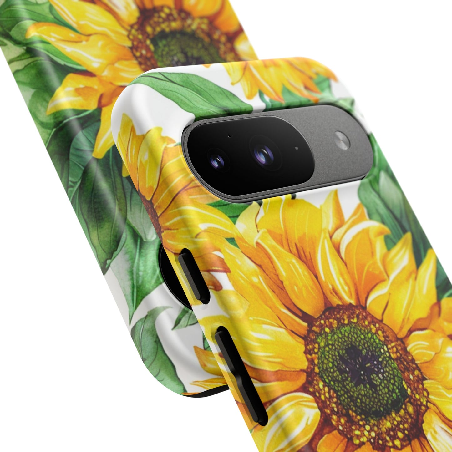 Sunflower Tough Phone Case — Bright Floral Protective Cover