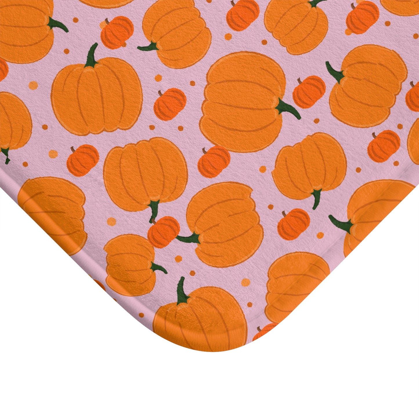 Pumpkin Patch Bath Mat | Autumn Home Decor, Seasonal Bathroom Rug, Harvest, Thanksgiving Gift, Cozy Fall Vibes