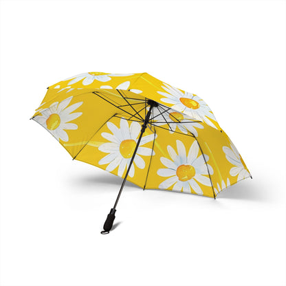 Sunflower Foldable Umbrella — Semi-Automatic Compact Rain Parasol