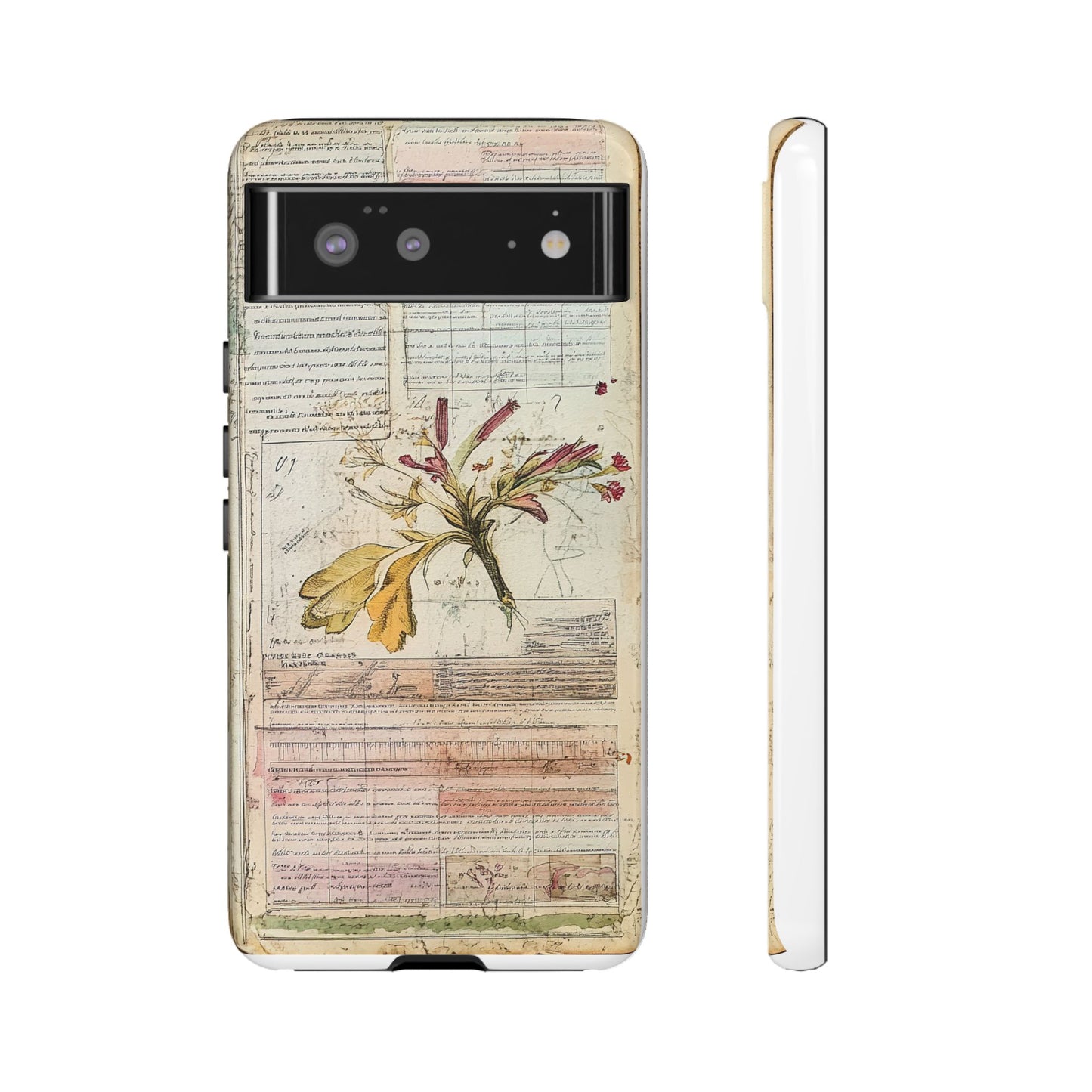 Vintage Botanical Tough Case — Floral Collage Phone Cover