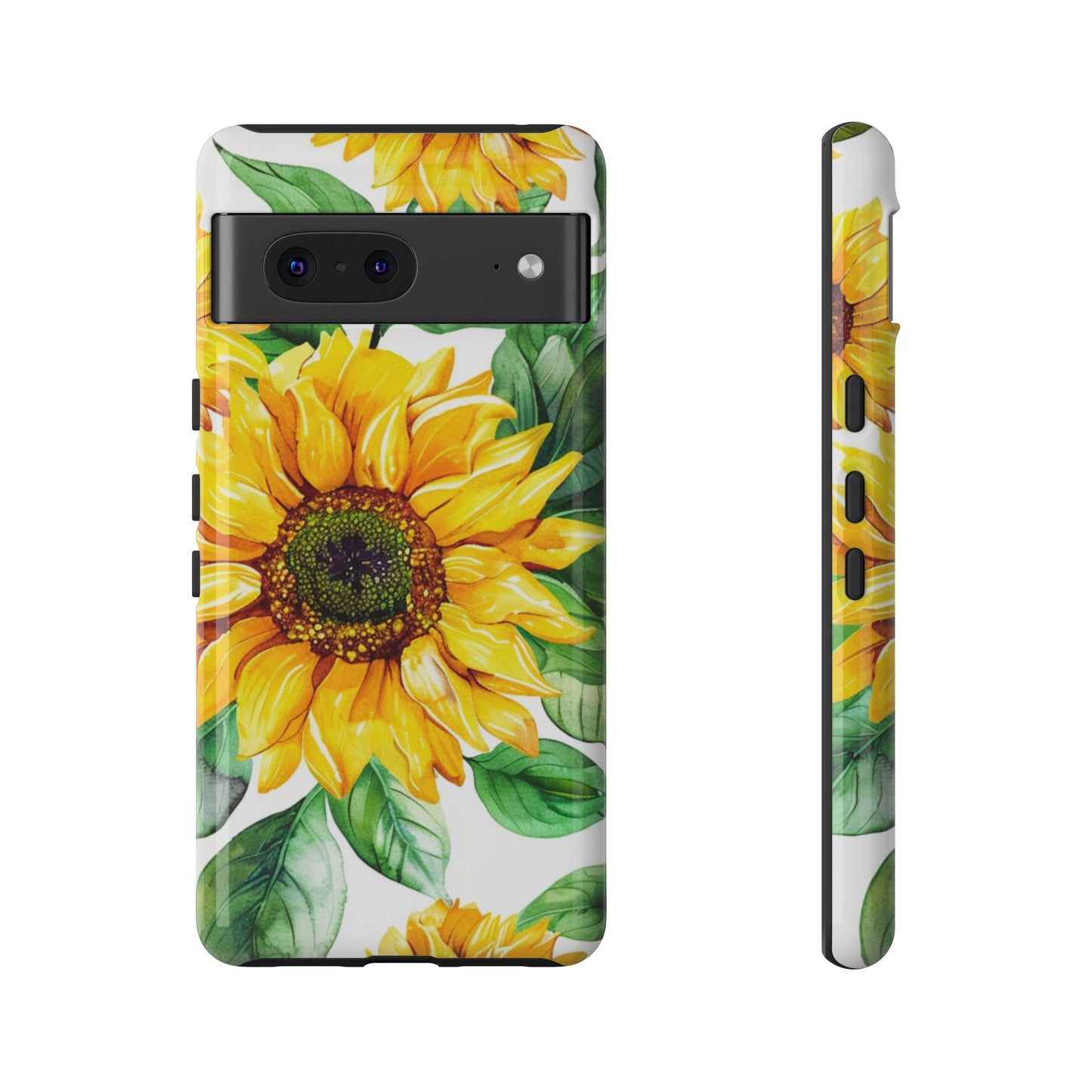 Sunflower Tough Phone Case — Bright Floral Protective Cover