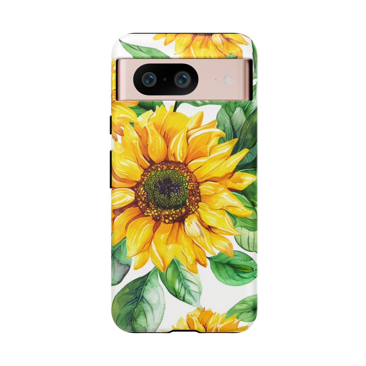 Sunflower Tough Phone Case — Bright Floral Protective Cover