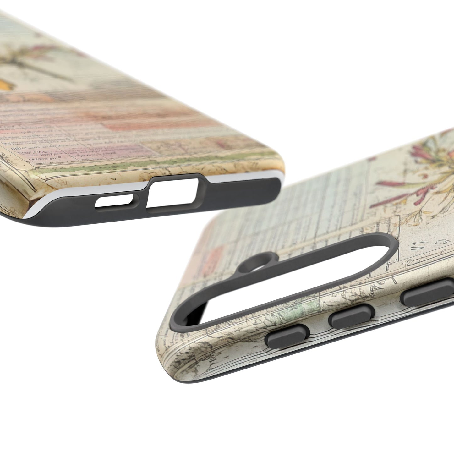Vintage Botanical Tough Case — Floral Collage Phone Cover