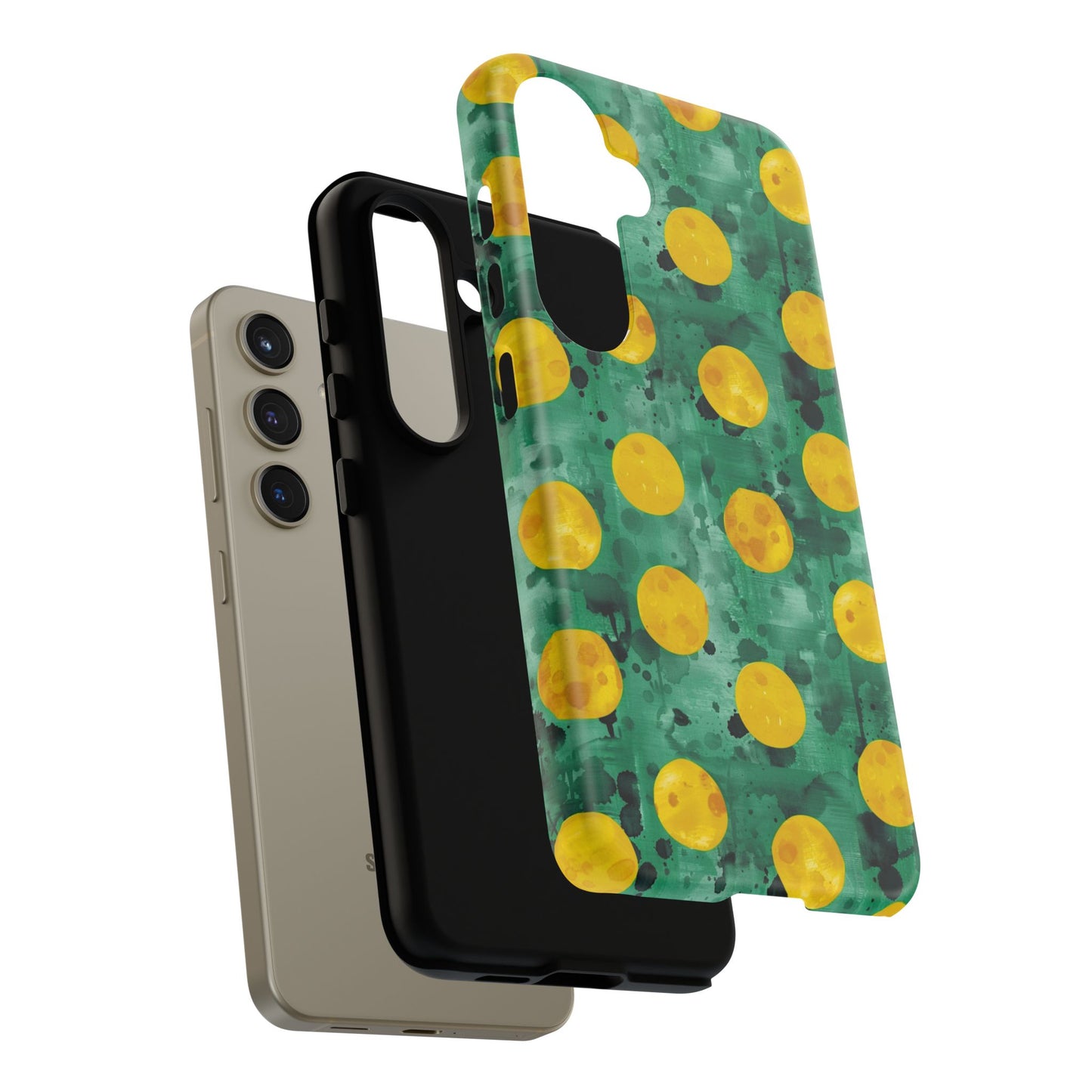 Tough Cases With a Green Color And Yellow ,A Perfect Gift For A Girl