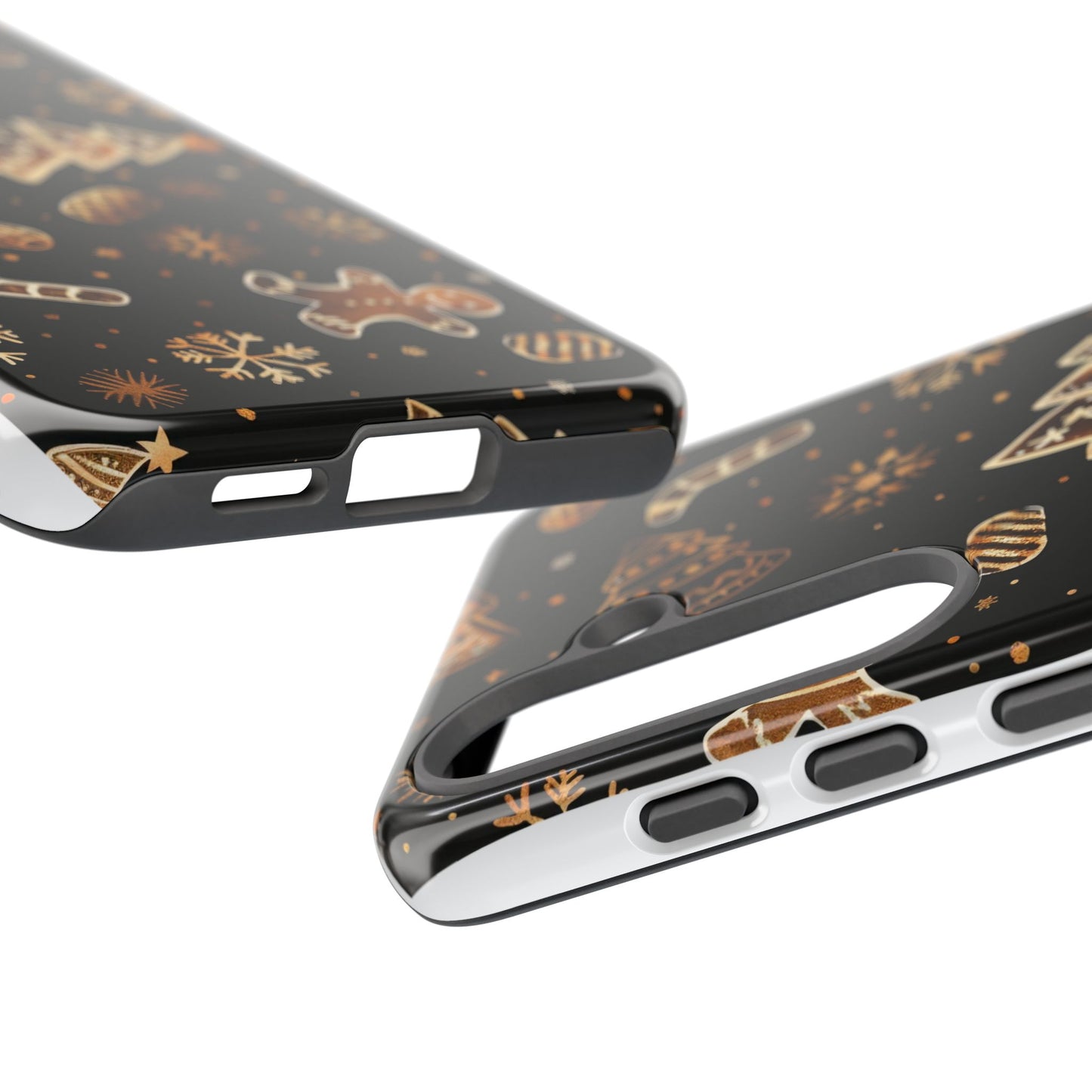 Christmas Cookie Phone Case,Black And Gold ,Case Holidays Case