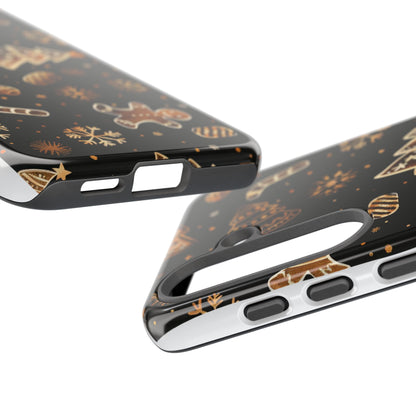 Christmas Cookie Phone Case,Black And Gold ,Case Holidays Case