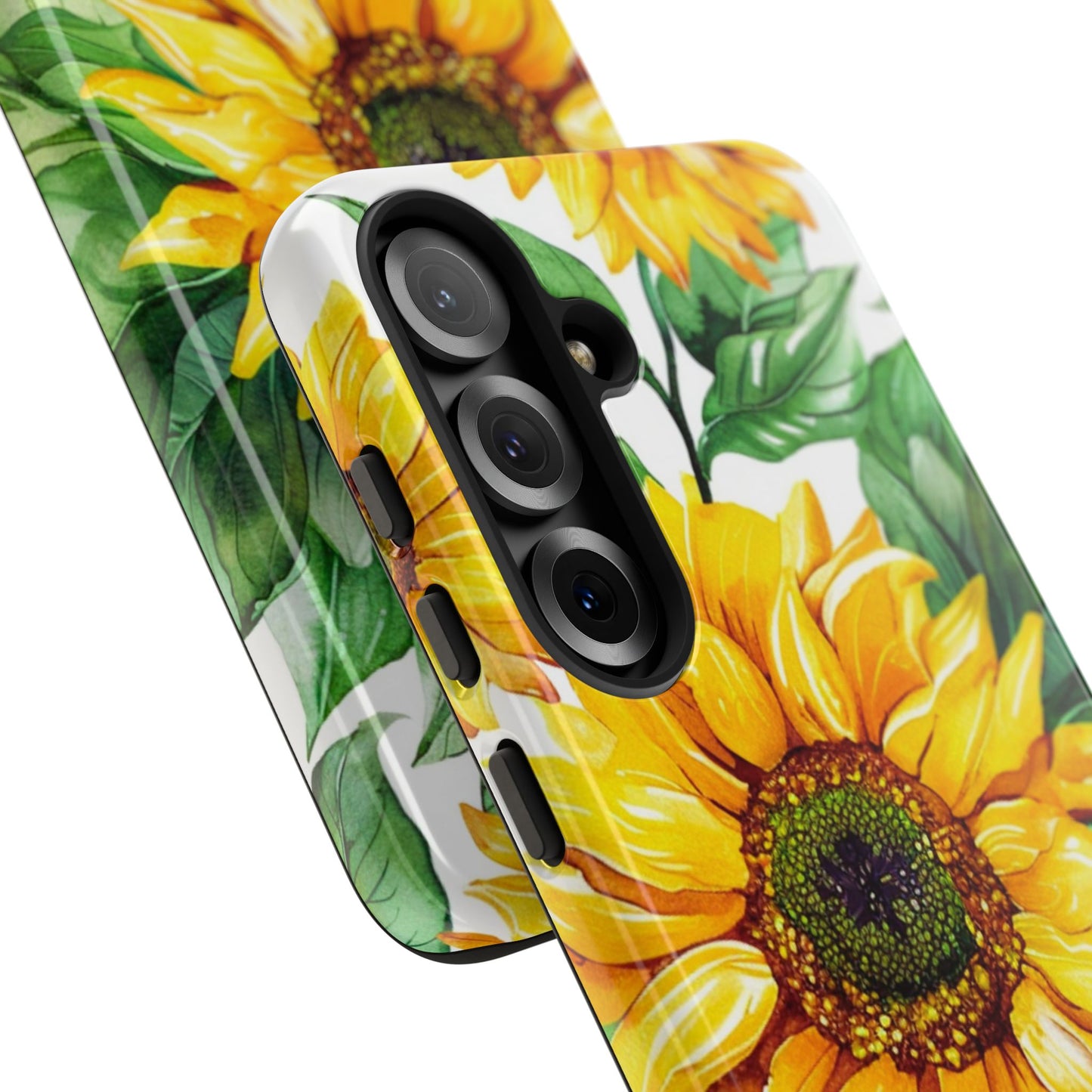 Sunflower Tough Phone Case — Bright Floral Protective Cover