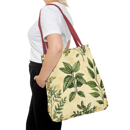 Vintage Floral Tote Bag — Botanical Garden Print AOP