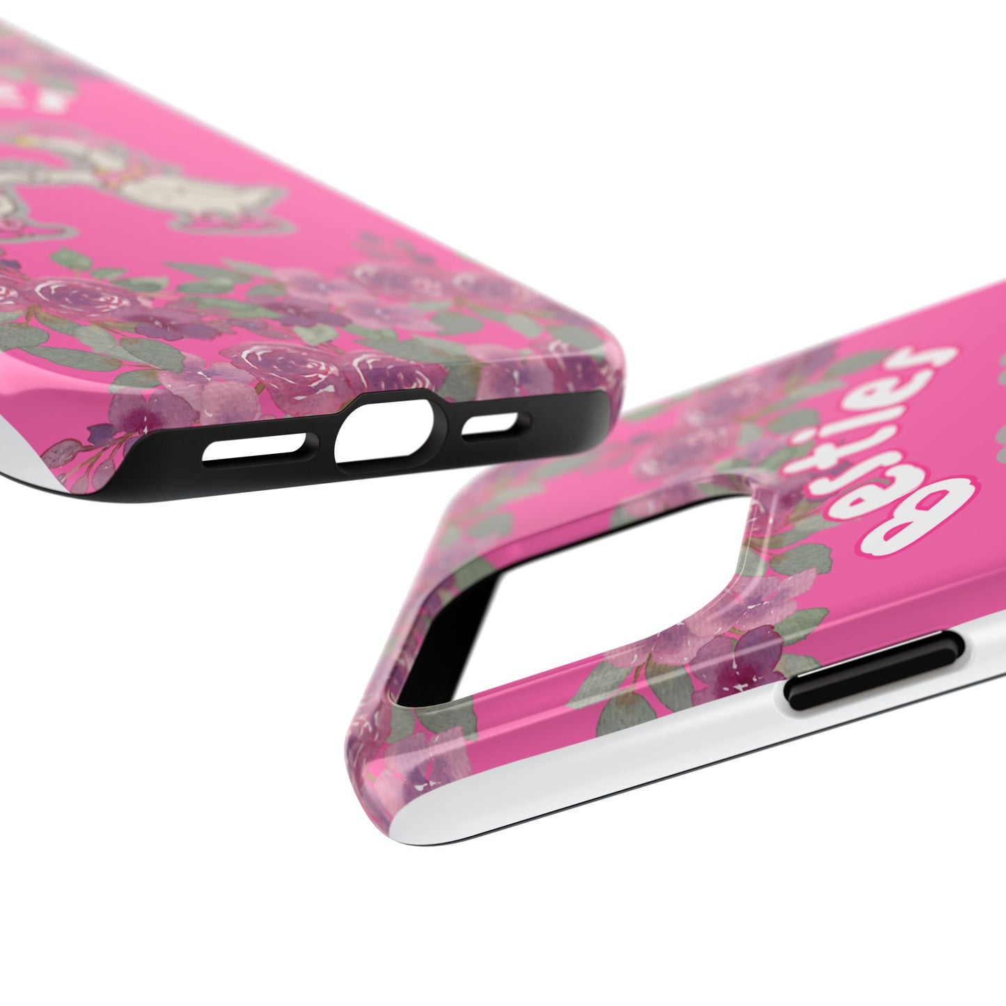 Colorful Floral Besties Phone Case, Tough Mobile Cover for Best Friends, Cute Gift for Friendship Day, Unique Cell Phone Protection