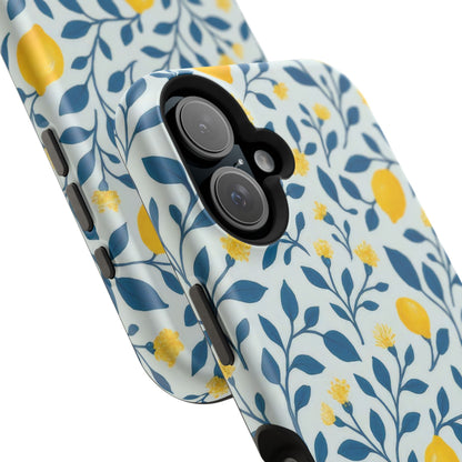Phone Case — Lemon Branch Magnetic Impact-Resistant Case IPhone Case For Girl,Summer Vibes.