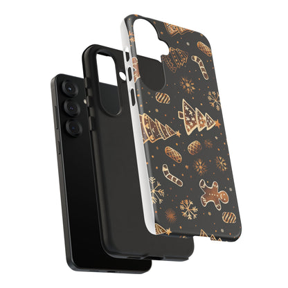 Christmas Cookie Phone Case,Black And Gold ,Case Holidays Case