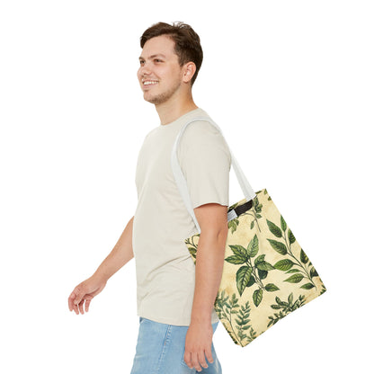 Vintage Floral Tote Bag — Botanical Garden Print AOP