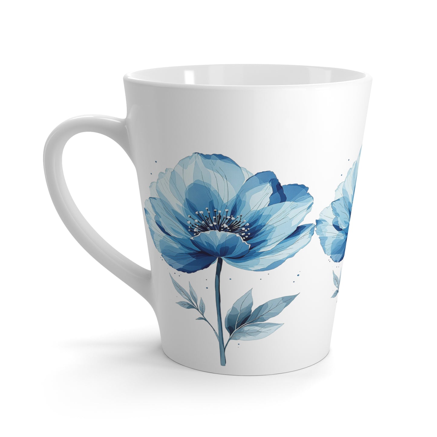 Latte Mug For Flowers Lovers.