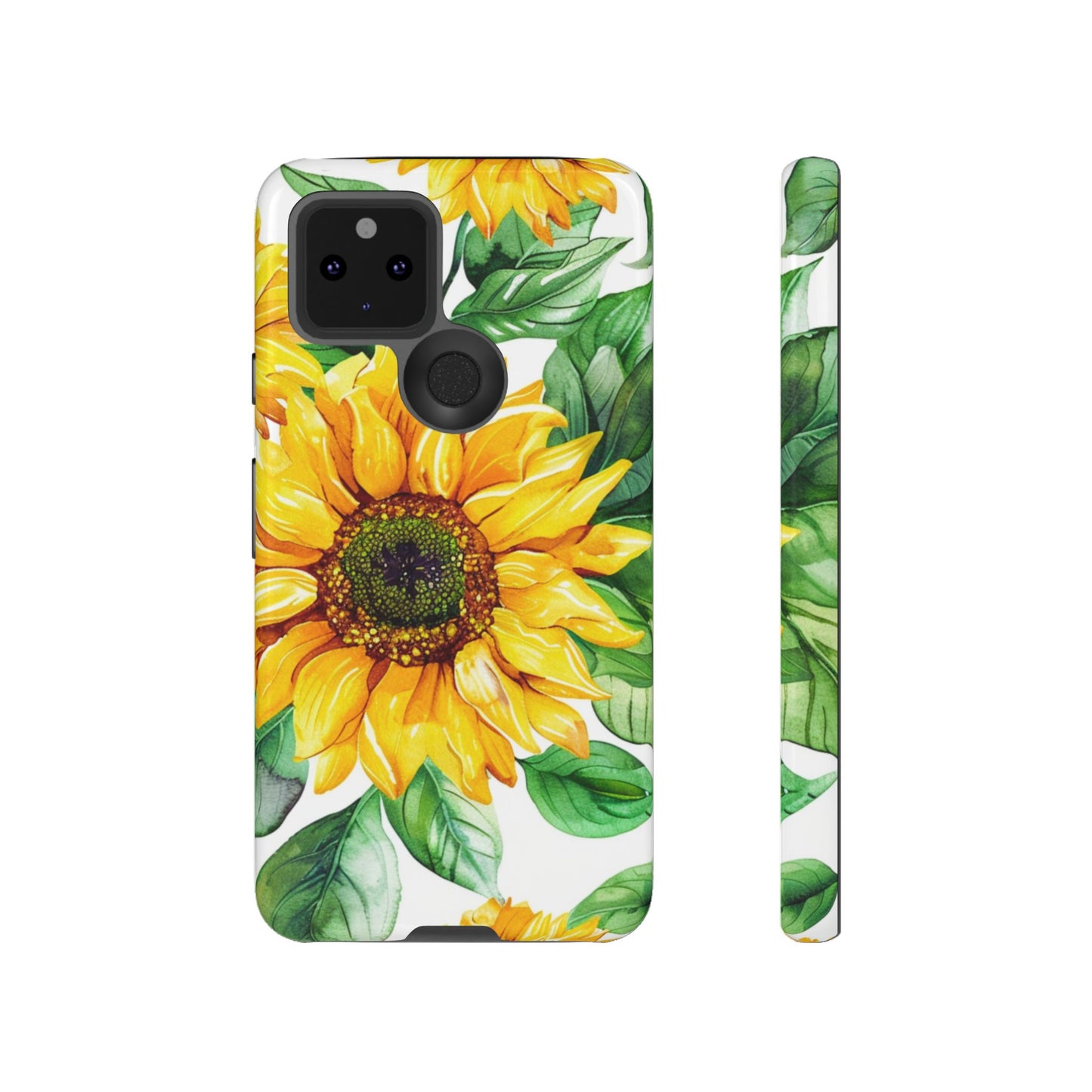 Sunflower Tough Phone Case — Bright Floral Protective Cover