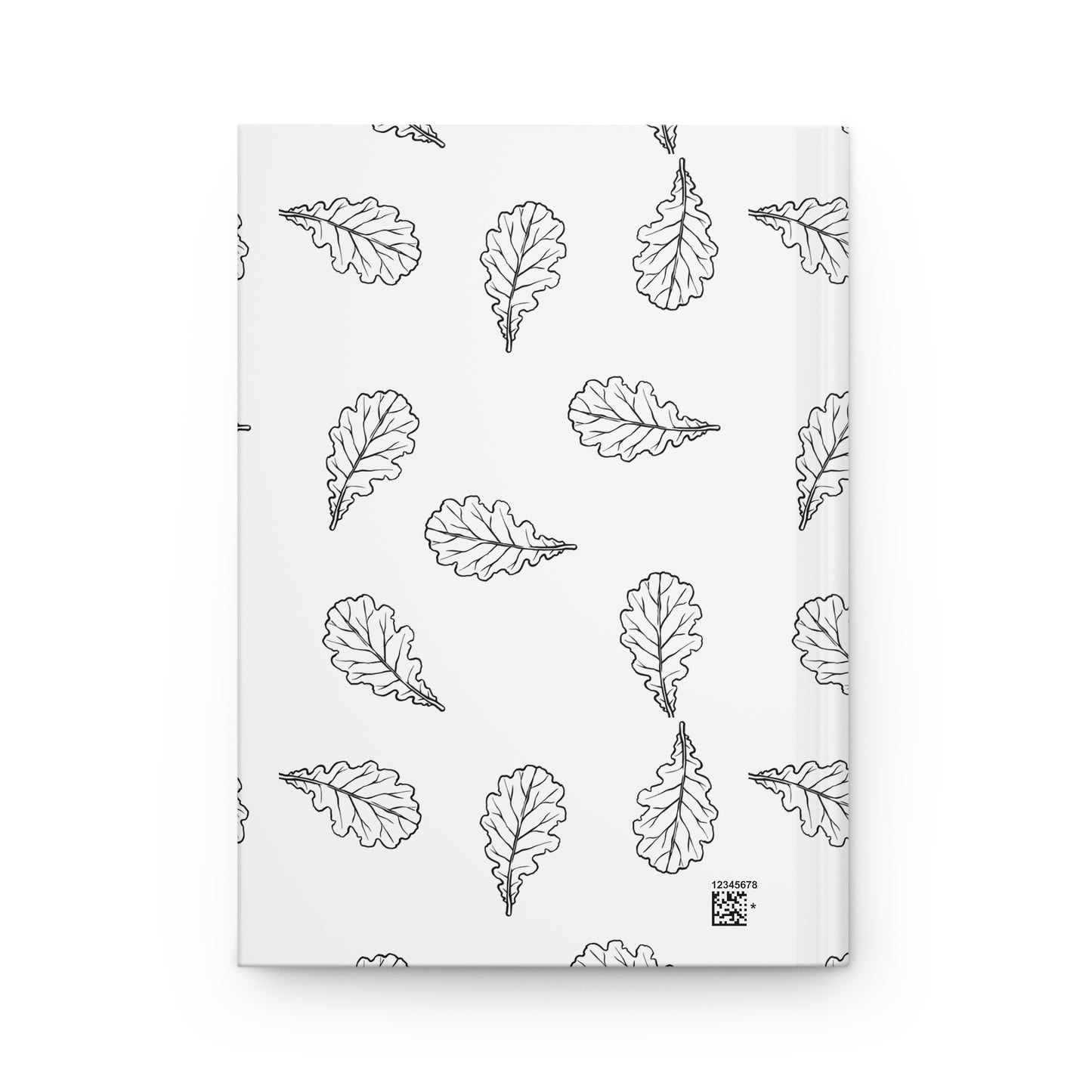 Stylish Leaf Print Hardcover Journal, Nature Lover's Notebook, Gift for Writers, Floral Journal for Students, Eco-friendly Diary
