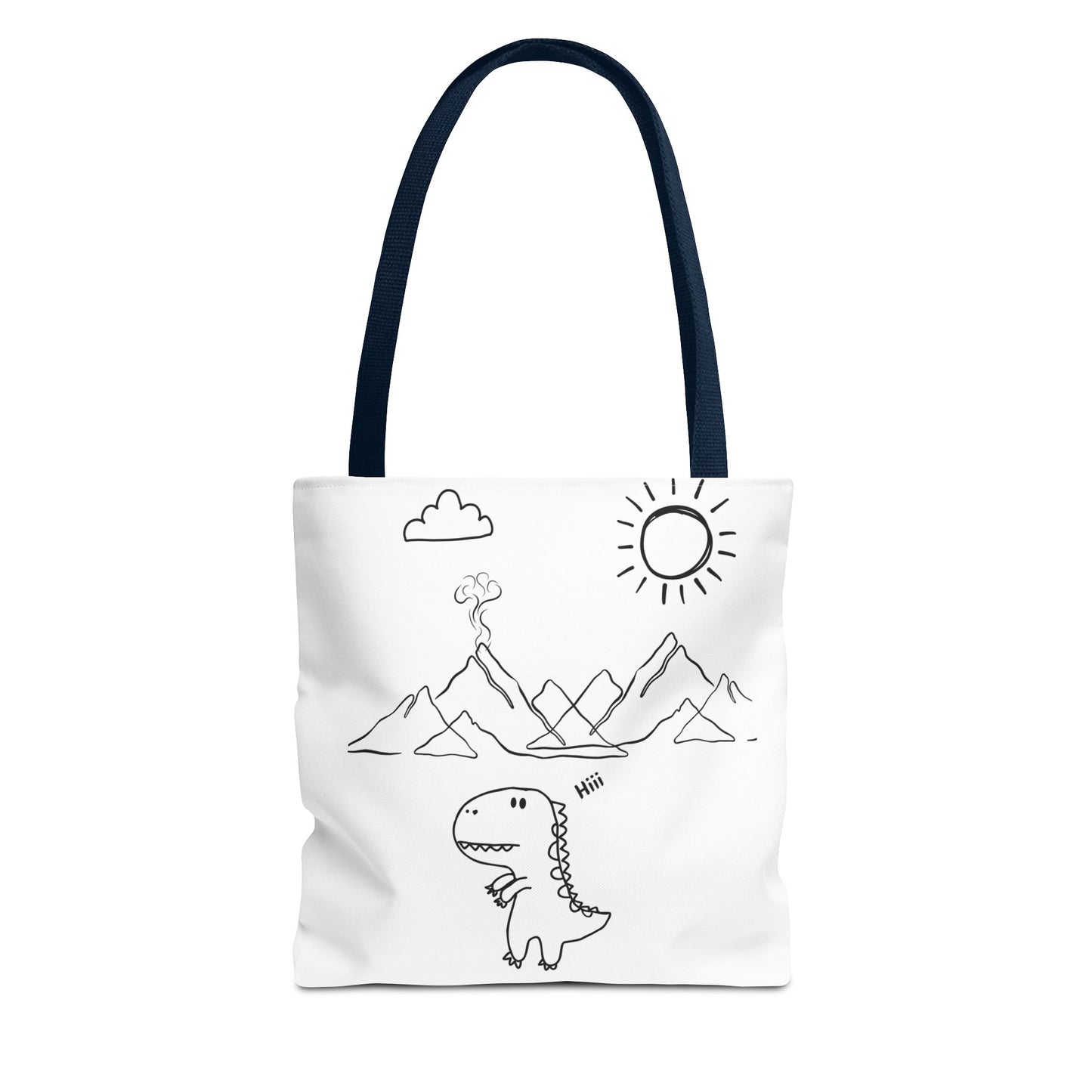 Tote Bag .Dinosaurs,white and black , perfect for gifts for her, perfect gifts for him.