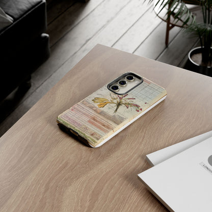 Vintage Botanical Tough Case — Floral Collage Phone Cover