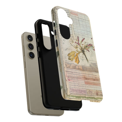 Vintage Botanical Tough Case — Floral Collage Phone Cover