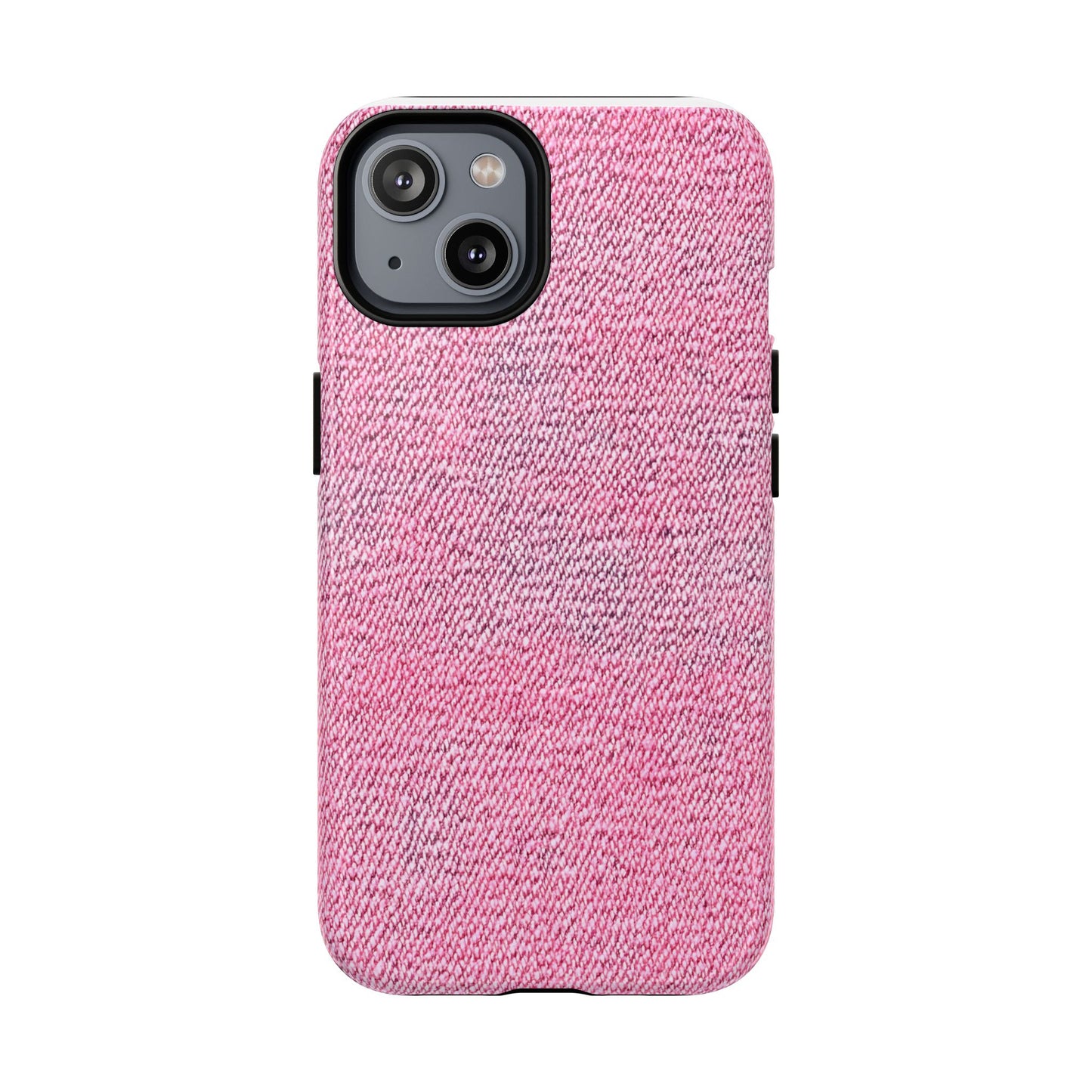 Pink Textured Tough Magnetic Phone Case — Durable Magnetic Snap-On iPhone Cover