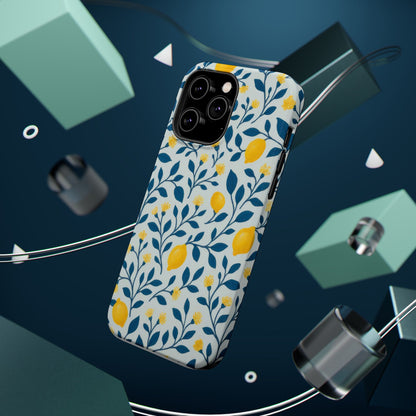 Phone Case — Lemon Branch Magnetic Impact-Resistant Case IPhone Case For Girl,Summer Vibes.