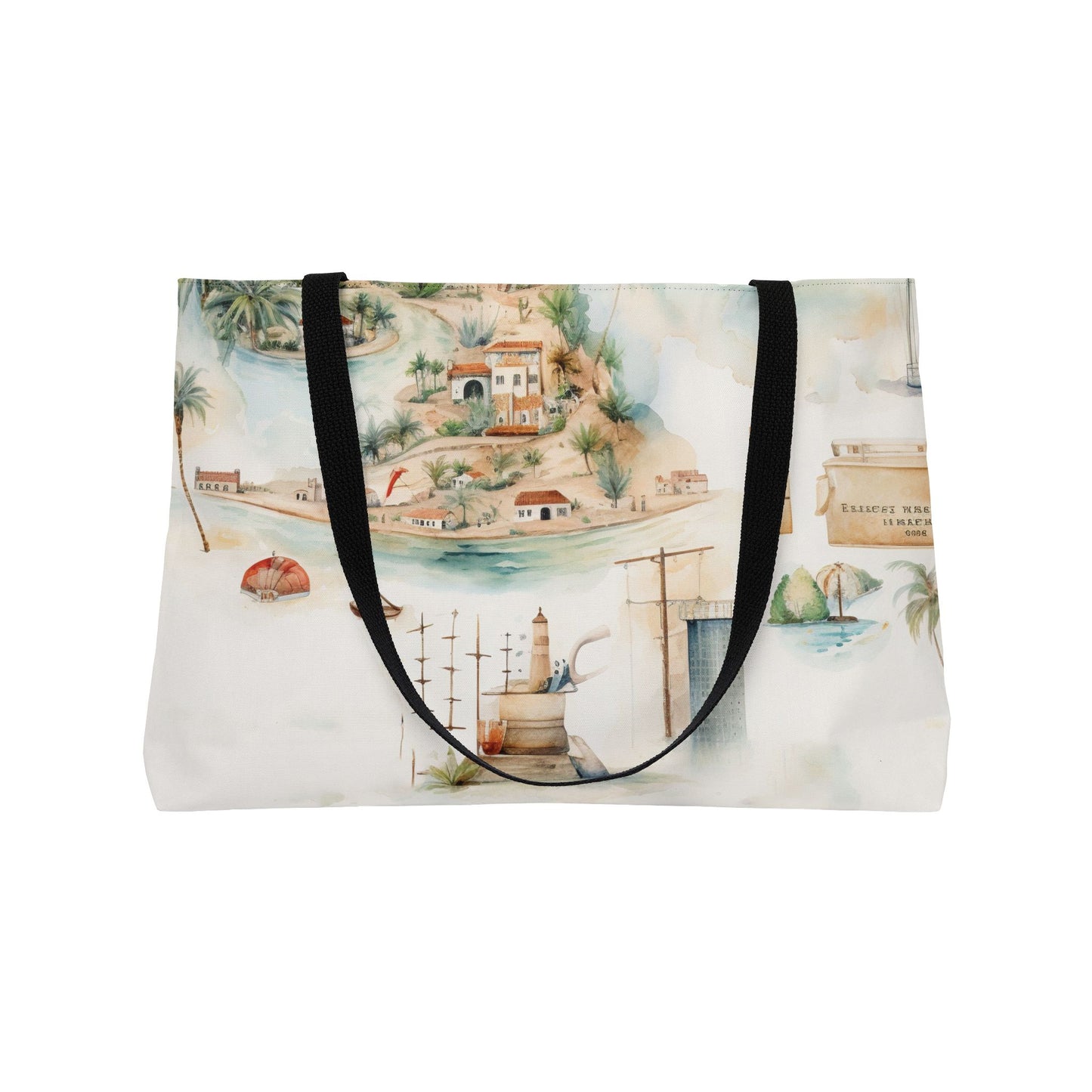 Weekender Tote Bag — Watercolor World Map Travel Tote