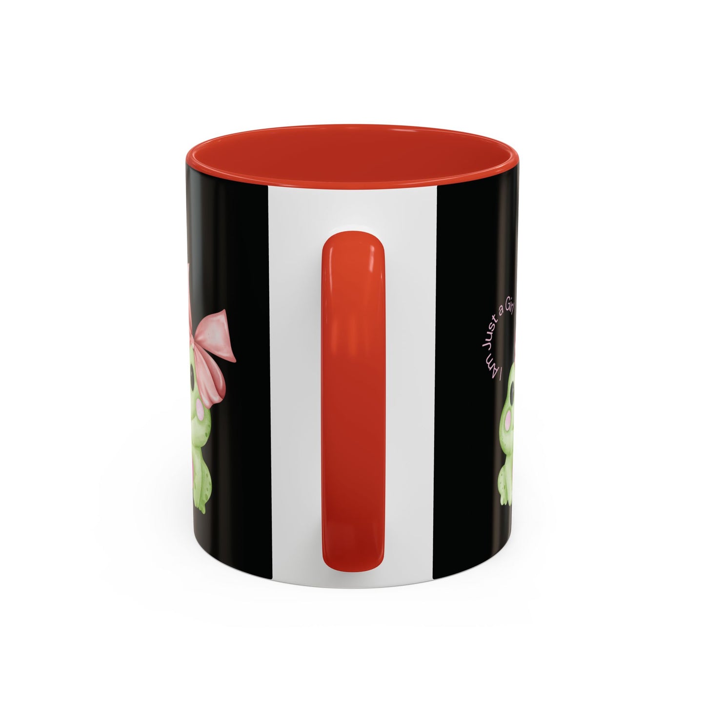 Cute Frog Accent Coffee Mug - Perfect for Girls, Gift for Coffee Lovers, Funny Frog Mug, Animal Lover Gift, Office Mug